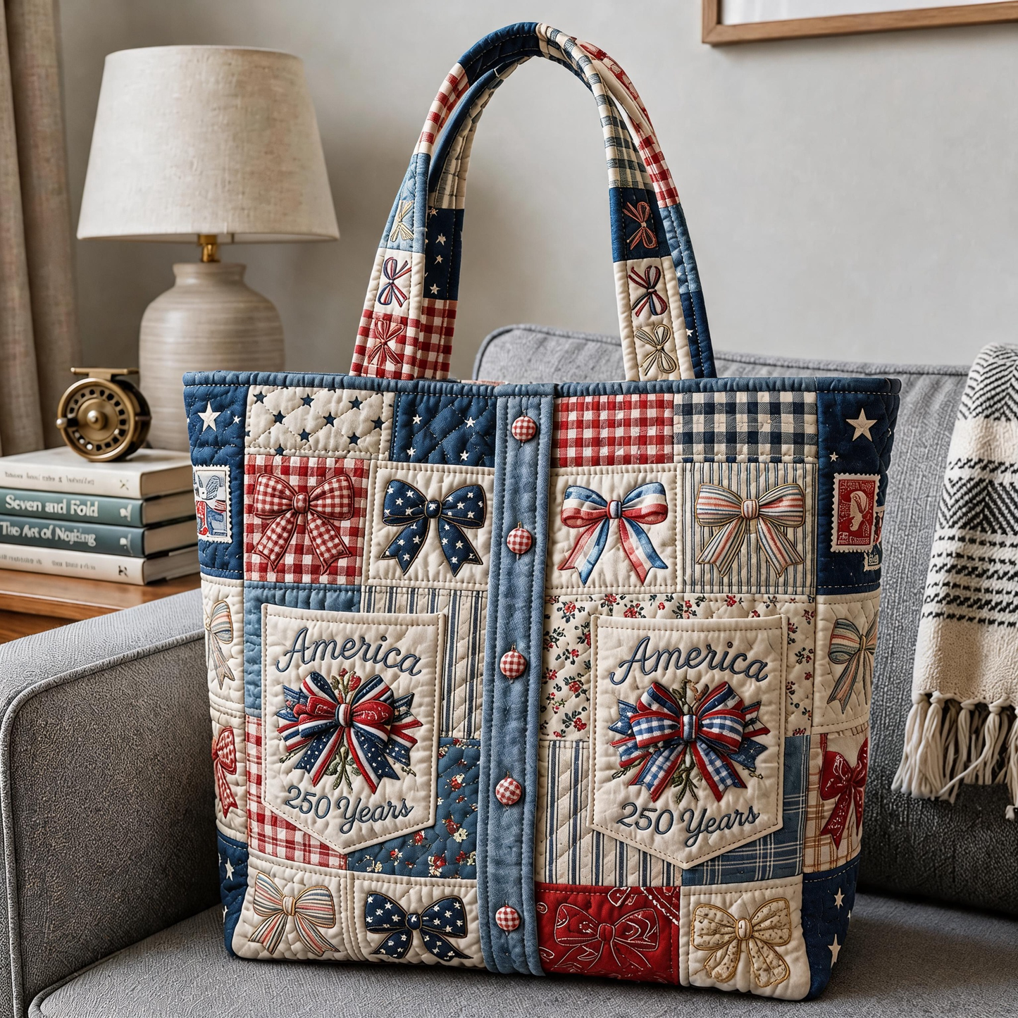 Handmade-Inspired Patriotic Tote Bags for America’s 250th Celebration 🇺🇸