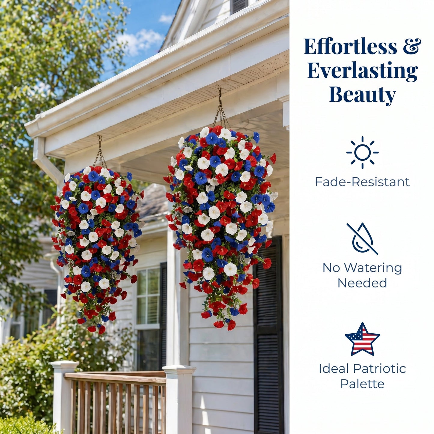 4th of July Decoration Tricolor Patriotic Artificial Flower