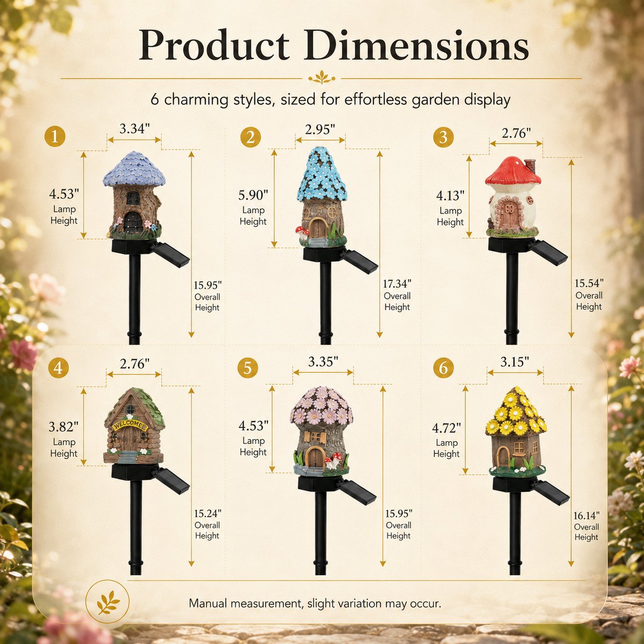 ⚡LIMITED TIME — 60% OFF💡🏡Solar Fairy-Tale Mushroom Cottage Garden Light🍄✨
