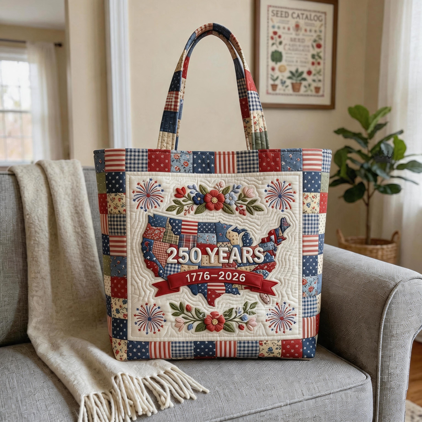 Handmade-Inspired Patriotic Tote Bags for America’s 250th Celebration 🇺🇸